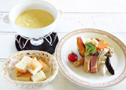 実りの秋!とろ~りチーズフォンデュ