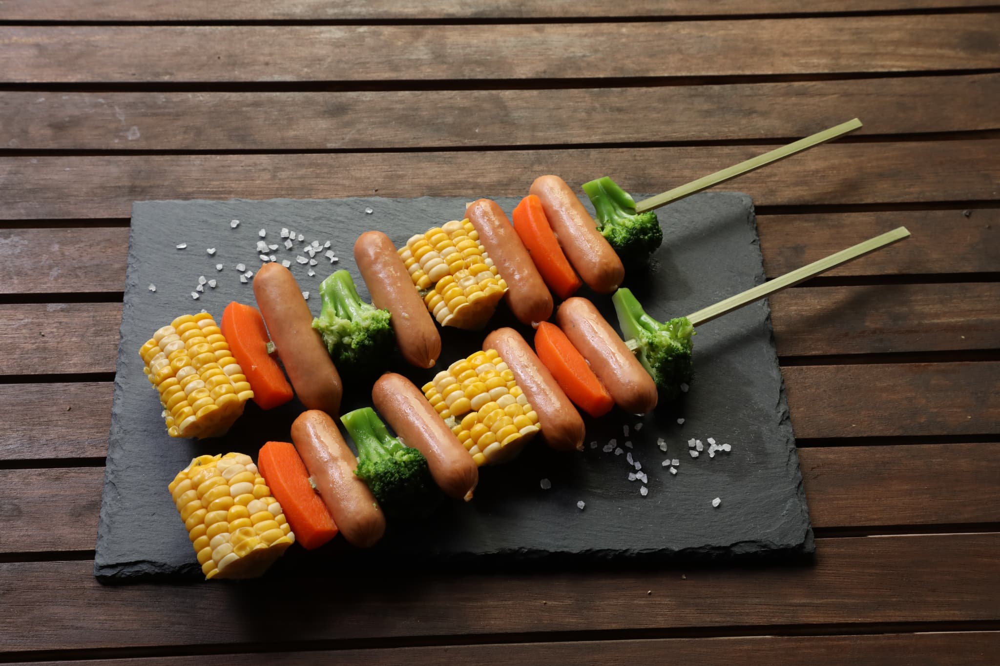 ソーセージと野菜のビッグBBQ串