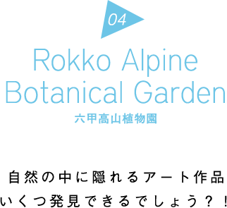 Rokko Alpine Botanical Garden 六甲高山植物園 | 自然の中に隠れるアート作品いくつ発見できるでしょう？！