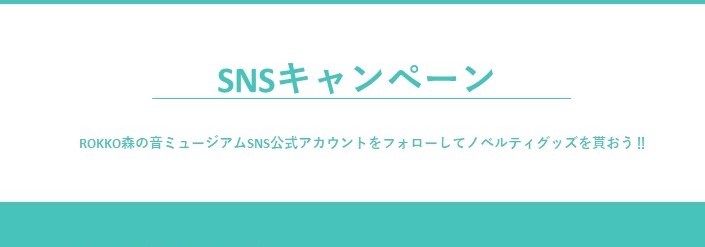 SNSキャンペーン開催中!