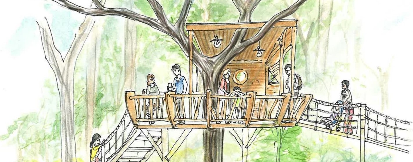 A tree house is born in SIKI Garden!