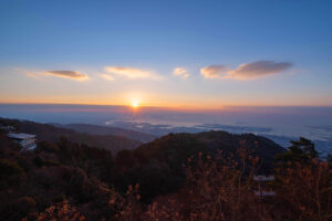 六甲山からの初日の出写真