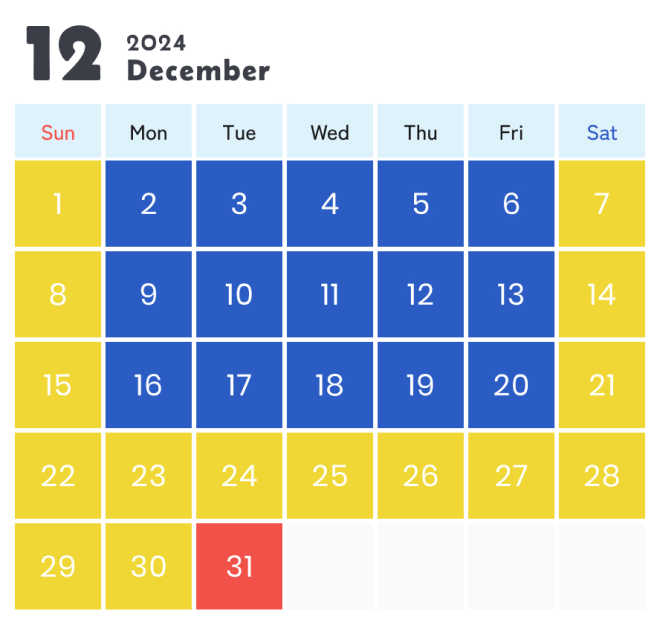 business calendar